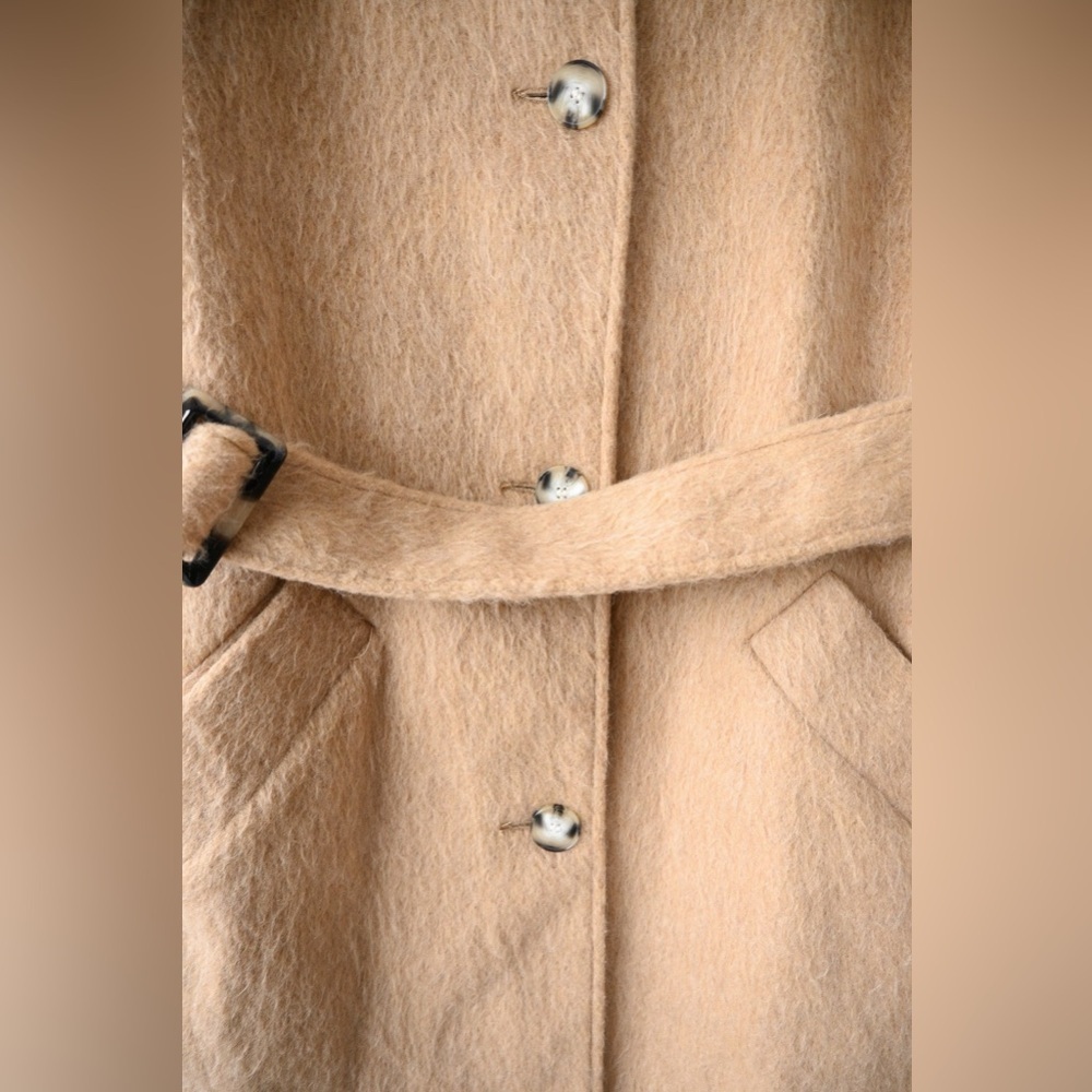 TOPSHOP Wool Blend Coat - Picture 4 of 6